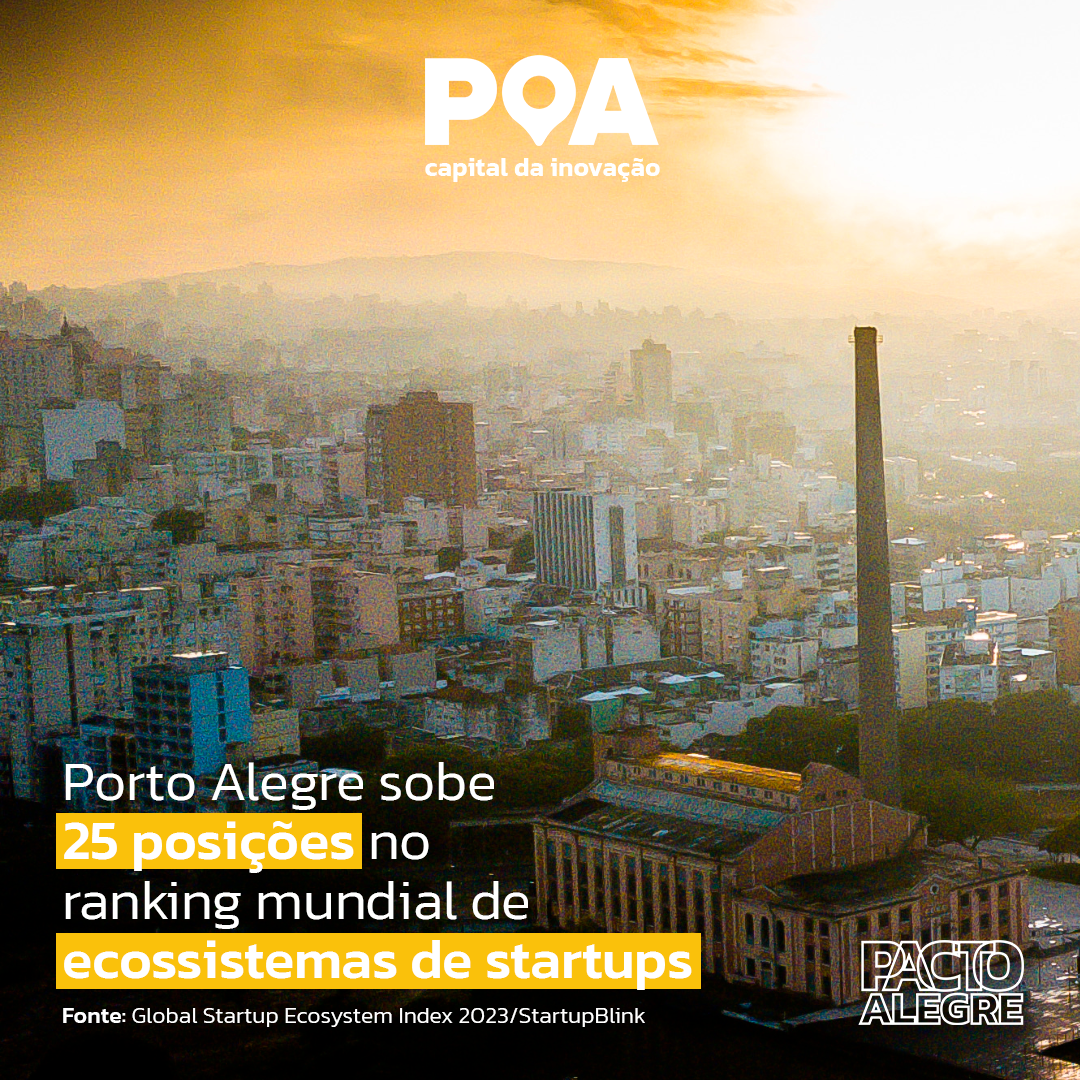 Representantes do município receberam a certificação do Índice Global de Ecossistemas de Startups 2023 em evento online na tarde desta terça-feira (9)